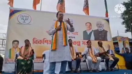 ধর্মনগর: ধর্মনগর মণ্ডল BJP-র উদ্যোগে কালী দিঘির পাড় নেতাজি মূর্তির পাদদেশে বিকশিত ভারত সংকল্প সভা, উপস্থিত বিধানসভার অধ্যক্ষ