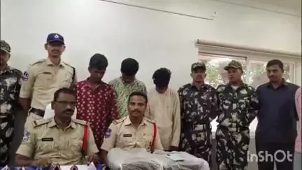 తిమ్మాపూర్ ఎల్ఎండీ కాలనీ: గంజాయి తరలిస్తున్న ముగ్గురిని అదుపులోకి తీసుకున్న తిమ్మాపూర్ పోలీసులు