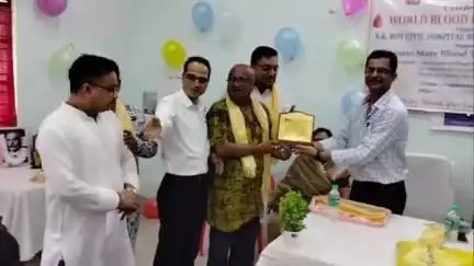 হাইলাকান্দি: হাইলাকান্দিতে বিশ্ব রক্তদাতা দিবস উপলক্ষে সংবর্ধনা অনুষ্ঠান অনুষ্ঠিত