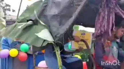 सुरगाणा: दोनावडे सह तालुक्यात सजवलेले ट्रॅक्टर , बैलगाडीतून नवागतांचे करण्यात आले जल्लोषात स्वागत