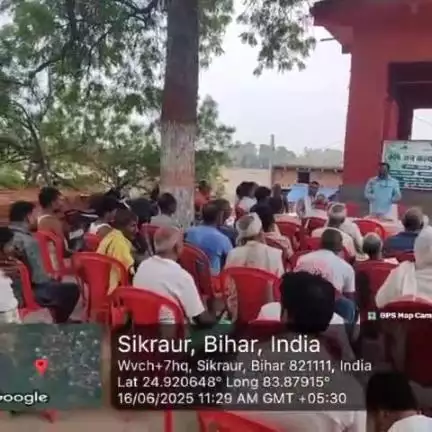 शिवसागर: शिवसागर प्रखंड के सिकरौर गाँव में कृषि जनकल्याण चौपाल 2025 का आयोजन किया गया