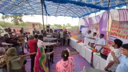 कोटड़ी: कोटडी पंचायत समिति परिसर में आभा जनजातीय ग्राम उत्कर्ष अभियान शिविर का आयोजन किया गया