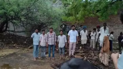 माण्डलगढ़: खारों का खेड़ा में आकाशीय बिजली गिरने से एक भैंस की हुई मौत