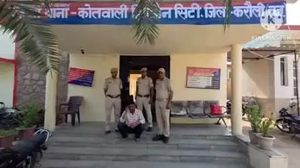 हिण्डौन: कोतवाली पुलिस ने ब्याज नहीं चुकाने पर जान से मारने की धमकी देने के आरोप में शहर से एक व्यक्ति को किया गिरफ्तार