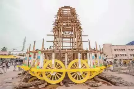 ପୁରୀ ମ୍ୟୁନିସିପାଲଟି: ବିଶ୍ୱ ପ୍ରସିଦ୍ଧ ରଥଯାତ୍ରା ଲାଗି ରଥ ଖଳା ରେ ତିନି ରଥ ର ନିର୍ମାଣ କାର୍ଯ୍ୟ ଦ୍ରୁତ ଗତି ରେ ଆଗେଇ ଚାଲିchi l