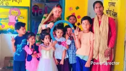ग्राम पंचायत पालाचौरई स्थित आंगनवाड़ी में मनाया गया बच्चों का प्रवेश उत्सव