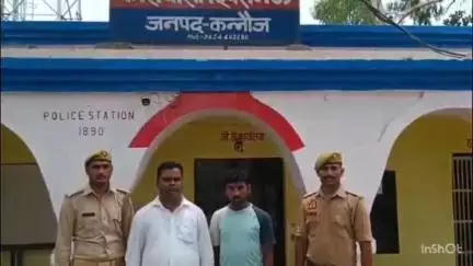 छिबरामऊ: गिरधरपुर बंबा रोड से मंदिर तोड़ने के आरोप में कोतवाली पुलिस ने मुखबिर की सूचना पर 2 युवकों को गिरफ्तार कर भेजा जेल