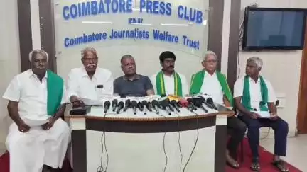 கோவை தெற்கு: ஆடீஸ் விதி பத்திரிக்கையாளர் மன்றத்தில் கொங்கு மண்டல விவசாய நிலங்கள் பாதுகாப்பு கூட்டமைப்பினர் செய்தியாளர்கள் சந்திப்பு