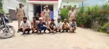 फिरोज़ाबाद: थाना दक्षिण पुलिस की सख्ती: झगड़ालू तत्वों पर कसी लगाम, 7 लोग शांति भंग के आरोप में गिरफ्तार