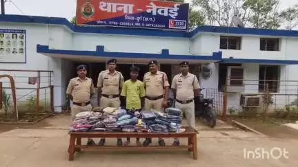 दुर्ग: पुलिस ने स्टेशन मरोदा से कपड़ा दुकान में चोरी करने वाले आरोपी को किया गिरफ्तार