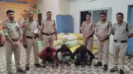 नसरुल्लागंज: भेरूंदा पुलिस ने कृषि उपज मंडी से अनाज चुराने वाले तीन चोरों को माल के साथ गिरफ्तार किया