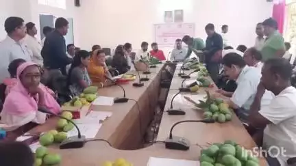 तोपचांची: प्रखंड सभागार में बिरसा हरित ग्राम योजना के तहत आम उत्सव सह बागवानी मेले का हुआ आयोजन