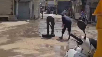 नारनौल: नारनौल में सीवर की सफाई करते समय जहरीली गैस चढ़ने से एक कर्मचारी की मौत