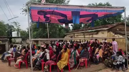 मांडर: मोदी सरकार के 11 साल पूरे होने पर मांडर के हेशल घुघरी में संकल्प सभा का आयोजन