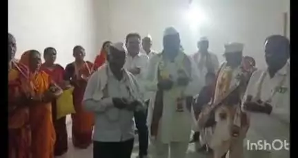 देऊळगाव राजा: सिनगांव जहॉगीर येथून संत उदासी देविदास महाराज पायी दिंडीचे पंढरपूरकडे प्रस्थान-देऊळगांवराजा शहरात साळीवाडा येथे स्वागत