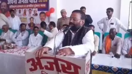 बिसवां: बिसवां के प्रभु लॉन में संविधान सम्मान और जनहित हुंकार यात्रा लेकर पहुंचे पूर्व नेता प्रतिपक्ष स्वामी प्रसाद मौर्य