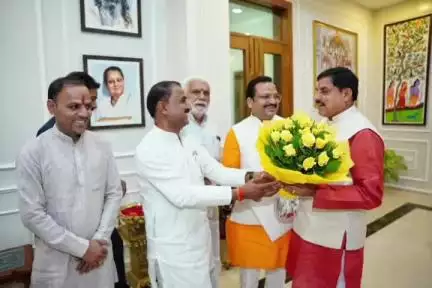 राजगढ़: राजगढ़ भाजपा जिलाध्यक्ष ज्ञानसिंह गिरकर और विधायक मोहन शर्मा ने भोपाल में सीएम मोहन यादव से मुलाकात की