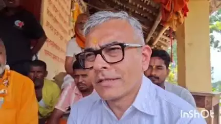 हरलाखी: विराट रामायण व सबसे ऊंचा कृष्ण मंदिर बना रहे आर्टिटेक्ट रिम्पेश शर्मा ने गिरजस्थान मंदिर फुलहर में प्रेस को संबोधित किया