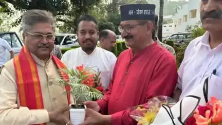 टिहरी: बीजेपी के उत्तराखंड के प्रदेश संगठन प्रभारी दुष्यंत कुमार गौतम का बीपुरम में जिलाध्यक्ष उदय रावत ने किया स्वागत