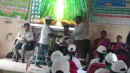 ಕಂಪ್ಲಿ: ಅಣಬೆ ಕೃಷಿ ತರಬೇತಿ ಮೂಲಕ ಮಹಿಳೆಯರ ಆರ್ಥಿಕ ಸಬಲತೆಗೆ ಪ್ರೋತ್ಸಾಹ: ನಗರದಲ್ಲಿ ಜಿಲ್ಲಾ ಯೋಜನೆ ನಿರ್ದೇಶಕ ವಿನೋದ್ ಕುಮಾರ್