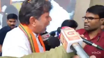 प्रवास पर पहुंचे भाजपा के प्रदेश अध्यक्ष मीडिया के सवालों से बचते हुए नजर आए, कानून व्यवस्था को लेकर पूछे गए सवाल