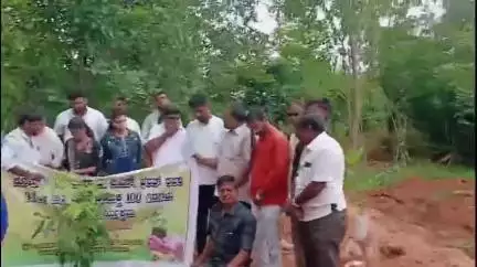 ಗುಡಿಬಂಡೆ: ಅಮಾನಿಬೈರಸಾಗರ ಕೆರೆ ಬಳಿ ದಿವಂಗತ ಪತ್ರಕರ್ತ ಭರತ್ ಸ್ಮರಣಾರ್ಥ ಸಸಿ ನೆಡುವ ಕಾರ್ಯಕ್ರಮ