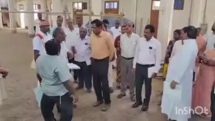 அரியலூர்: ஏலாக்குறிச்சி அடைக்கல மாதா தேவாலயத்தில், பழுது மற்றும் புனரமைத்தல் பணியினை மாவட்ட ஆட்சியர் நேரில் ஆய்வு