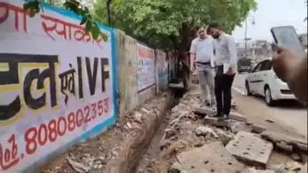 रेवाड़ी: रेवाड़ी में जलभराव से निपटने के लिए DMC ने शहर का दौरा किया