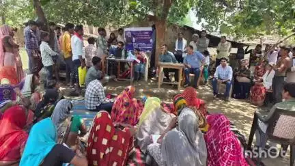 त्योंदा: त्योंदा के करीमपुर समेत अन्य गांवों में धरती आबा अभियान के तहत शिविरों का आयोजन