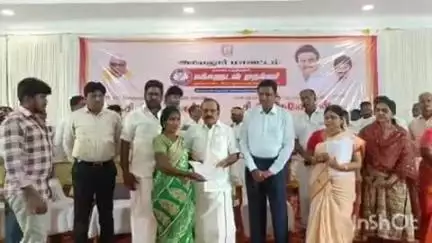 உடையார்பாளையம்: தா.பழூர் ஊராட்சி உள்ளிட்ட 05 இடங்களில், 2,113 பயனாளிகளுக்கு 8.49 கோடி மதிப்பீட்டில் நலத்திட்ட உதவிகள் வழங்கிய அமைச்சர் சி.வெ. கணேசன்