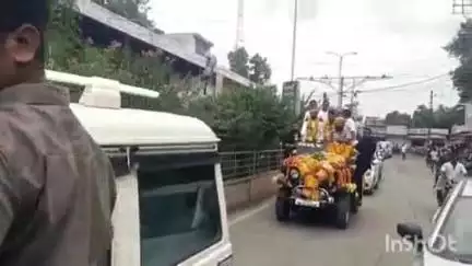 शाजापुर: सोनू बना के जिला अध्यक्ष और भीम सिंह बना के जिला संयोजक बनने पर करणी सेना ने शहर में निकाली रैली