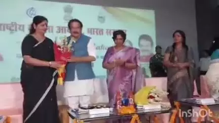 आगरा: राष्ट्रीय महिला आयोग की अध्यक्ष आगरा पहुंचीं, आरबीएस कॉलेज में सी इस ए चेंज मेकर कार्यशाला में रहीं मौजूद