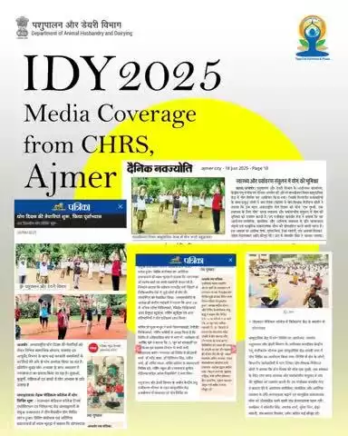 IDY 2025 | Media Glimpses from CHRS, Ajmer
From city newspapers to local reports, the enthusiastic participation in International Day of Yoga 2025 by CHRS, Ajmer received wide coverage!