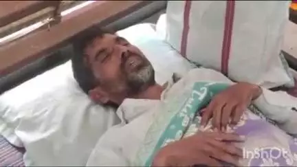 तुळजापूर: शहरातील महाराष्ट्र बँकेच्या दारात शेतकरी गणेश लगदिवे यांचे आमरण उपोषण