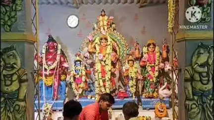 কুলপি: রামকৃষ্ণপুর অঞ্চলে মৌল গ্রামে শীতলা পুজোতে মাতলেন গ্রামবাসীরা