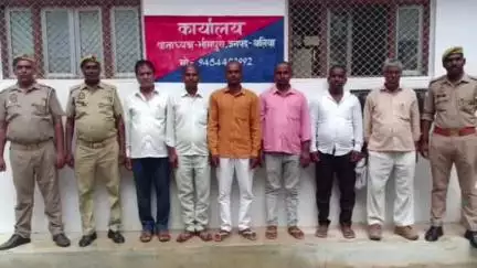 बेल्थरा रोड: भीमपुरा थाना पुलिस ने दो गांवों से 6 बवालियों को किया गिरफ्तार