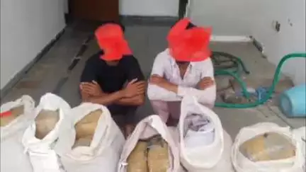 लाडपुरा: कोटा-चितौड़ मार्ग पर नारकोटिक्स विभाग ने नला के माताजी के निकट अवैध गांजा बरामद कर 2 लोगों को किया गिरफ्तार