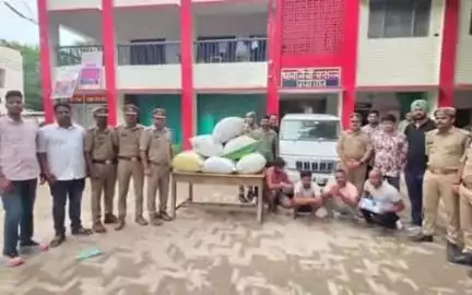 करछना: नैनी से पुलिस ने 94 किलो अवैध गांजा और एक बोलेरो के साथ चार तस्करों को गिरफ्तार कर की विधिक कार्रवाई