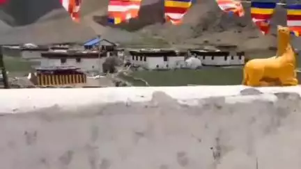 उदयपुर: स्पीति के क्योंमो बौद्ध मठ में 120 भिक्षुओं ने किया सामूहिक पूजा-पाठ