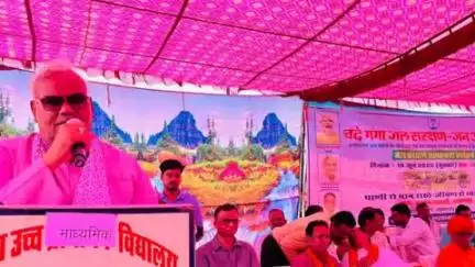 लक्ष्मणगढ़: बऊ गांव में वंदे गंगा जल संरक्षण अभियान के तहत कार्यक्रम का आयोजन, शिक्षा मंत्री मदन दिलावर रहे मौजूद