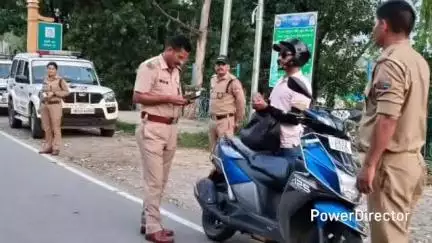 बागेश्वर: पुलिस ने नियमों का उल्लंघन करने वाले 65 लोगों के खिलाफ चालानी कार्रवाई की