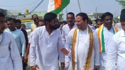 पवई: संगठन सर्जन अभियान को लेकर कांग्रेस पर्यवेक्षक गुनोर पहुंचे, स्वागत किया गया