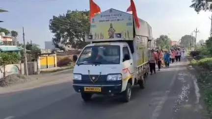 दिग्रस: मलिकार्जुन महादेव संस्थान येथून निघाली दिव्यांगाची वारी, अंध वारकरी करणार पंढरपूर पर्यंत ५२१ किलोमीटरचा पायी प्रवास