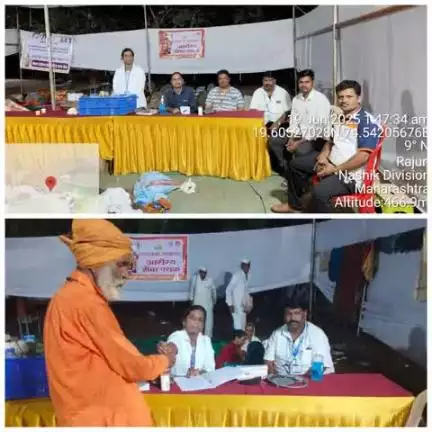 राहाता तालुक्यात संत निवृत्तीनाथ महाराज दिंडी सोहळा मुक्कामी.