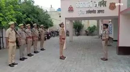 खेरागढ़: जगनेर थाने का मुआयना करने पहुंचे ACP इमरान अहमद, दिए आवश्यक दिशा-निर्देश