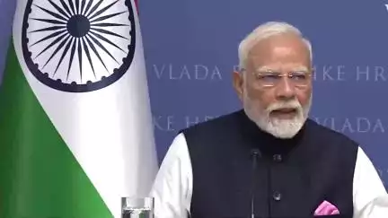 प्रधानमंत्री नरेंद्र मोदी ने कहा, "भारत और क्रोएशिया लोकतंत्र, रूल ऑफ लॉ और समानता जैसे साझा मूल्यों से जुड़े हैं।