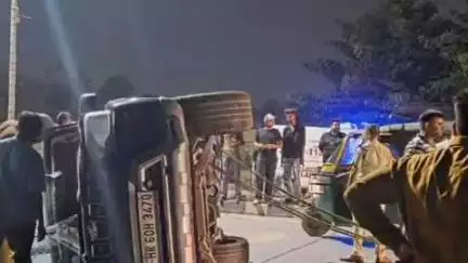 अम्बाला: अम्बाला में एसडी कॉलेज के पास तेज रफ्तार स्कार्पियो पलटी, 3 लोग घायल