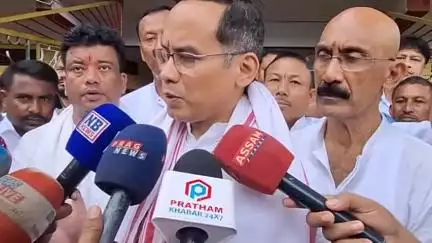 উত্তৰ লক্ষীমপুৰ: 'মন্দিৰ, নামঘৰৰ পবিত্ৰতা ৰক্ষা কৰিব নোৱাৰা মুখ্যমন্ত্ৰীৰ এদিনো চকীত বহাৰ অধিকাৰ নাই', নগৰত এপিচিচিৰ সভাপতি গৌৰৱ গগৈৰ মত