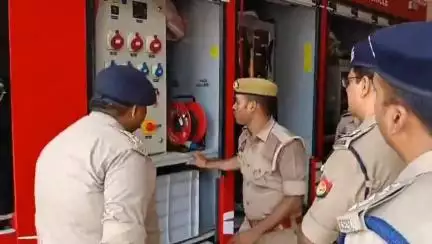 कानपुर: JCP नेपाल स्टेशन कर्नलगंज में मल्टी डिजास्टर रिस्पांस व्हीकल का किया गया निरीक्षण