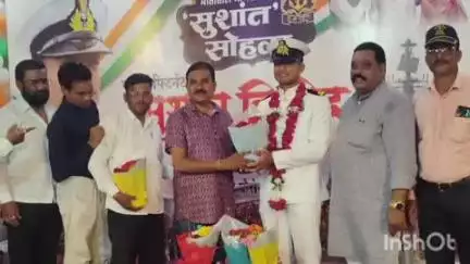 नेर: भारतीय नौसेनेत सब लेफ्टनंट पदाला गवसणी घालणाऱ्या सुशांत विनोद नाईक यांचा स्वागत मंगलम नेर येथे पार पडला सुशांत सोहळा